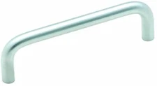 Amerock Brass Wire Pulls 3-1/2 in (89 mm) Center-to-Center Brushed Chrome Cabine