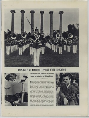 1937 University of Missouri Story & Pics - Multi Page Complete -