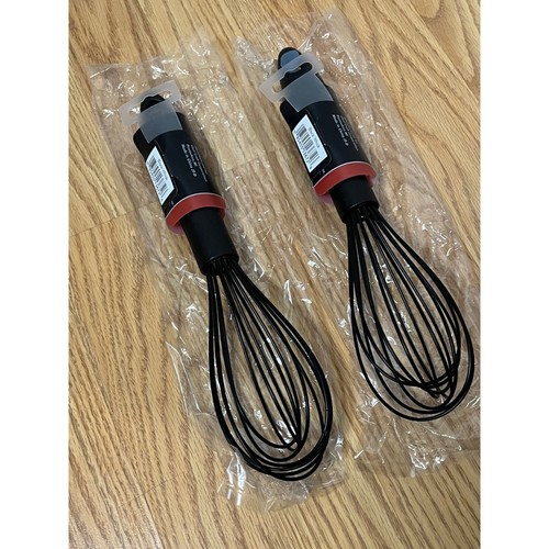 2 batidores de silicona Chef Craft de alta temperatura aptos para lavavajillas flexibles higiénicos antiadherentes - Imagen 3 de 4