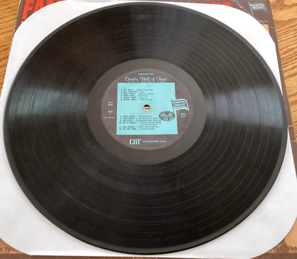 Famous Original Hits by 25 Great Country Music Artists 33 1/3 rpm LP, CMA712 - Image 3 of 4