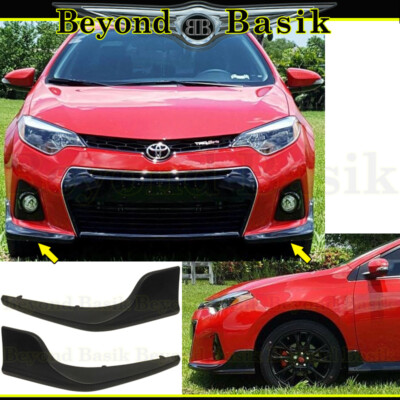 For 2014 2015 2016 TOYOTA COROLLA ''S Model Only'' Front Body Kit Lip 2 pcs