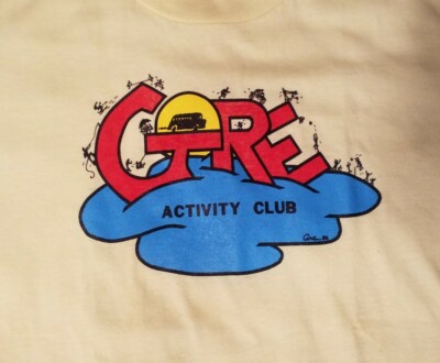 Vintage 80s Jerzees Russell Yellow T Shirt Sz M 