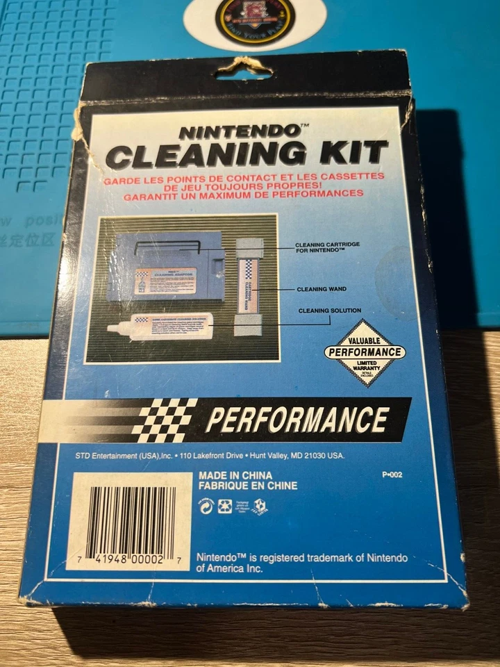 Performance Nintendo Cleaning Kit- Box, Instructions, Cleaning Fluid & Cartridge - Image 2 of 3