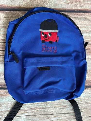 Henry hoover Nursery/Pre-School small embroidered personalised rucksack Childs - Picture 4 of 6
