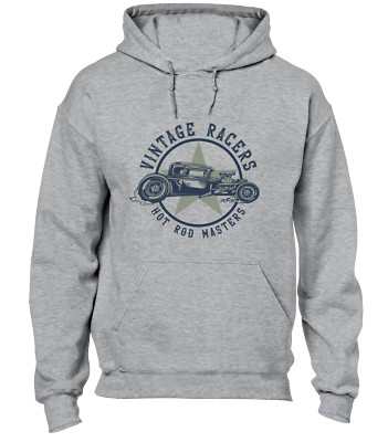 VINTAGE RACERS HOT ROD HOODY HOODIE OLDTIMER RETRO AUTOLIEBHABER DESIGN GESCHENK TOP