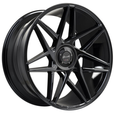 24'' Gianelle Parma Black 24x10 Concave Wheels Rims Fits Rolls-Royce Wraith