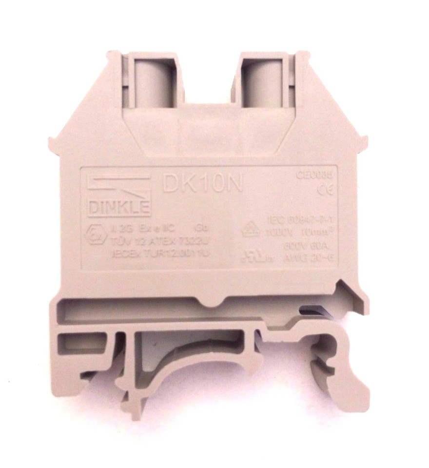 Bornes De Raccordement à Rail DIN Dinkle DK16H - Lot De 18 - 3-14AWG 100A 600V - Neuf