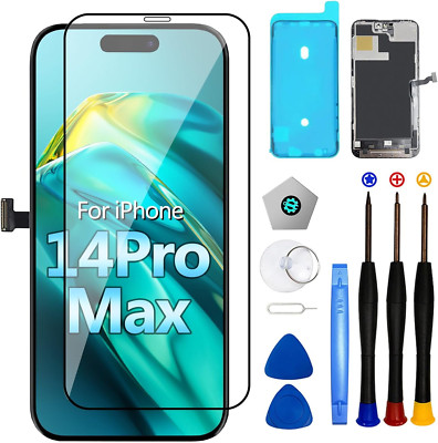 FHD COF Für iPhone 14 Pro Max Display 3D Touch Screen Bildschirm Ersatz LCD Set