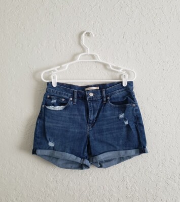 Levi's Denim Mid Rise Mid Length Shorts