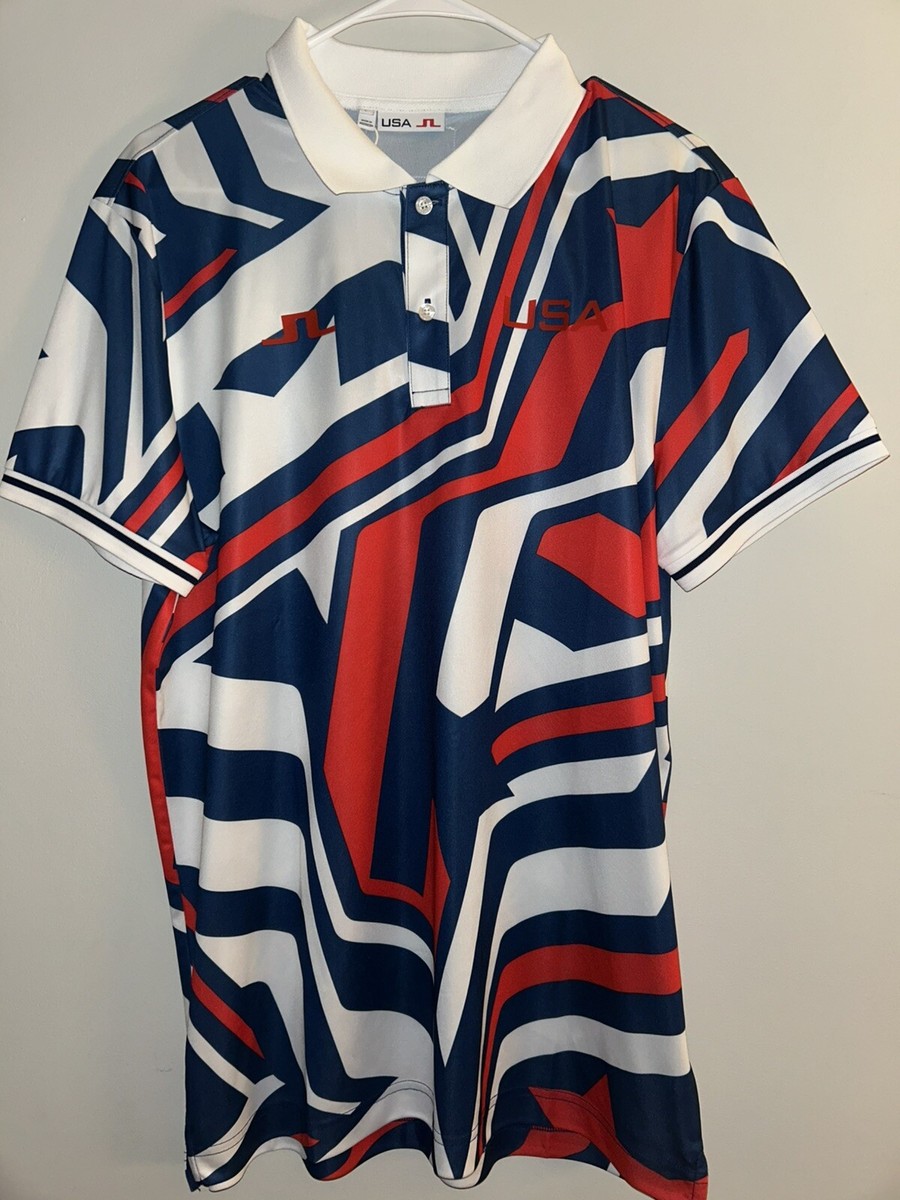 MENS TEAM USA 2024 OLYMPICS TEAM ISSUED GOLF POLO SIZE