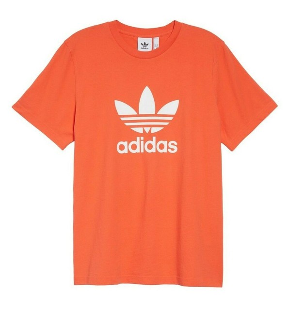 adidas red trefoil shirt