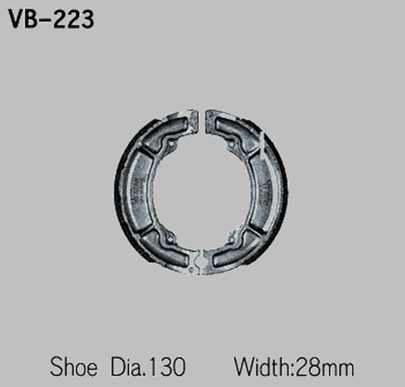 Patins de frein arrière moto pour Yamaha XT 350 TT 350 et TT 60