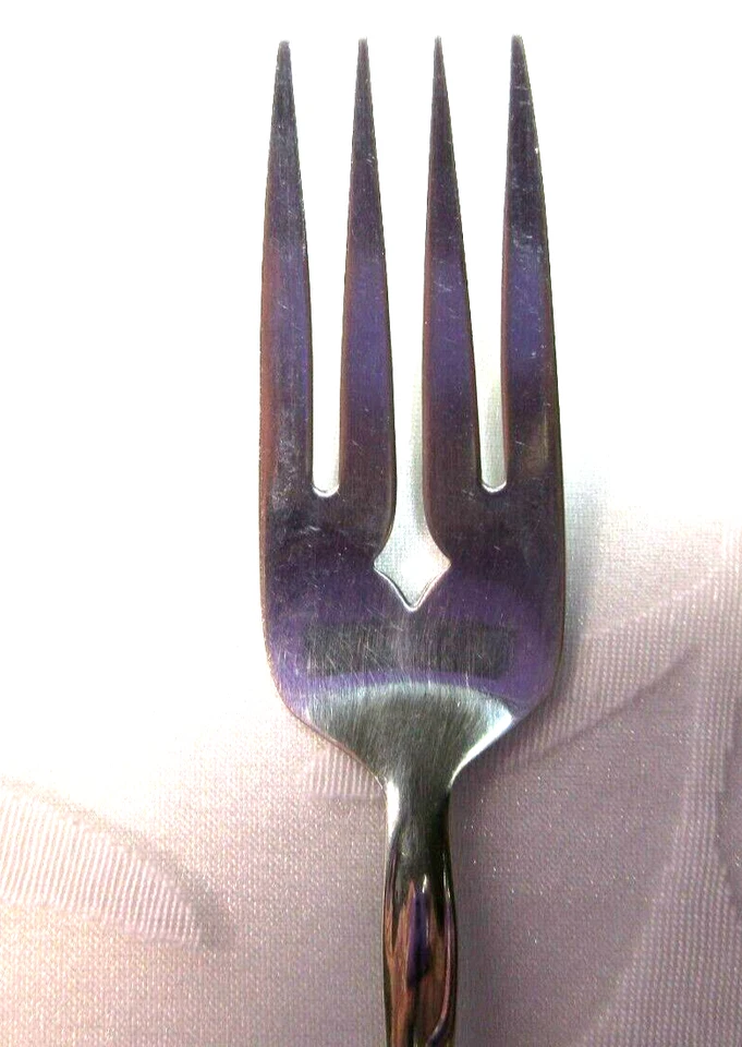 Oneidacraft Deluxe SHASTA *1 tenedor para ensaladas* cubiertos de acero inoxidable de 6 1/4" Foto 4 de 4