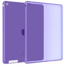 Transparent Silicone Rubber Cases Case for Apple iPad 2/3/4 Purple
