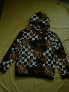 Nuevo Con Etiquetas Nuevo Forever 21 Para Hombre Chaqueta Con Capucha  Sudadera barroco Checker Atlética Xl | eBay