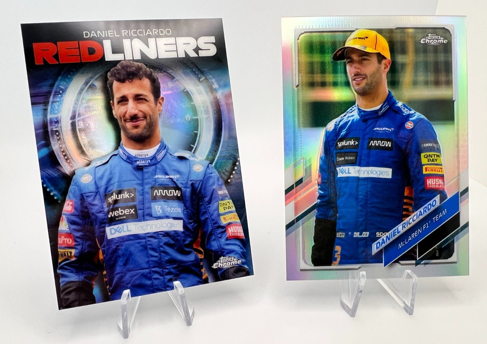 2021 Topps Chrome F1 Daniel Ricciardo #29 Refractor & RedLiners RL-4