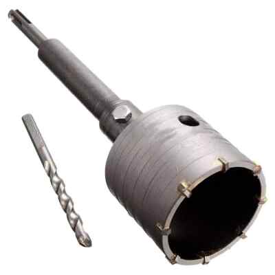 Hole Saw Kit for SDS Plus, 65Mm SDS plus Shank Hole Saw Cutter Concrete Cement S