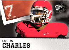 2012 PRESS PASS FOOTBALL ORSON CHARLES RC ROOKIE $0.99 VALUE BOX