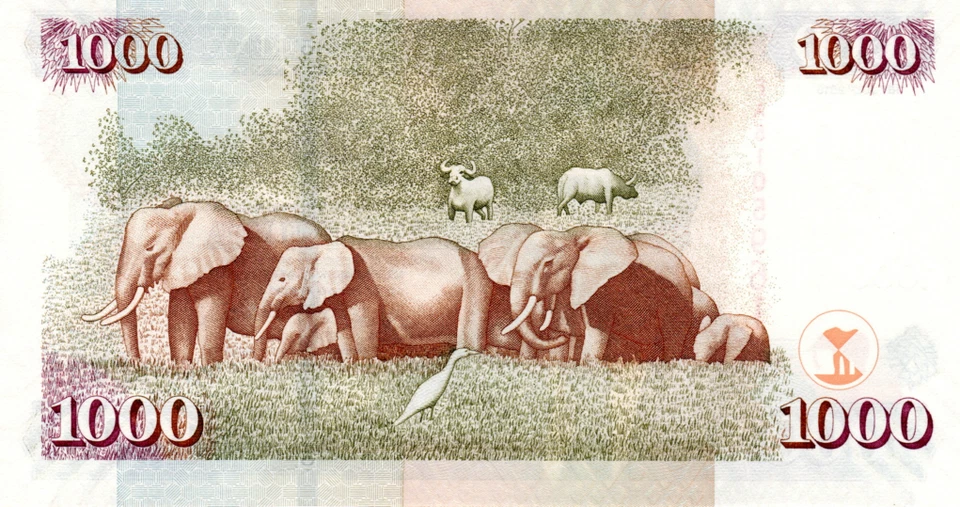 Kenya 1000 Shillings 2010 aUNC Banknote P-51e Prefix FA Paper Money - Image 2 of 2