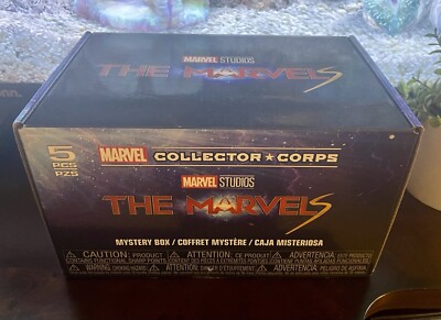 NEW Marvel Collector Corps The Marvels Mystery Box - Funko POP! Shirt Size LG