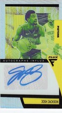 2020-21 Panini Flux #AI-JJA Josh Jackson Autograph Influx Silver Auto Pistons