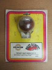 Vintage Nos Cal Custom Bug Power Woody Walnut Shift Knob For Vw 2097
