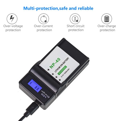 2Pcs Battery +SLIM LCD Charger For Kodak LB-060 Kodak PIXPRO AZ251 AZ362 AZ528 - Picture 12 of 12