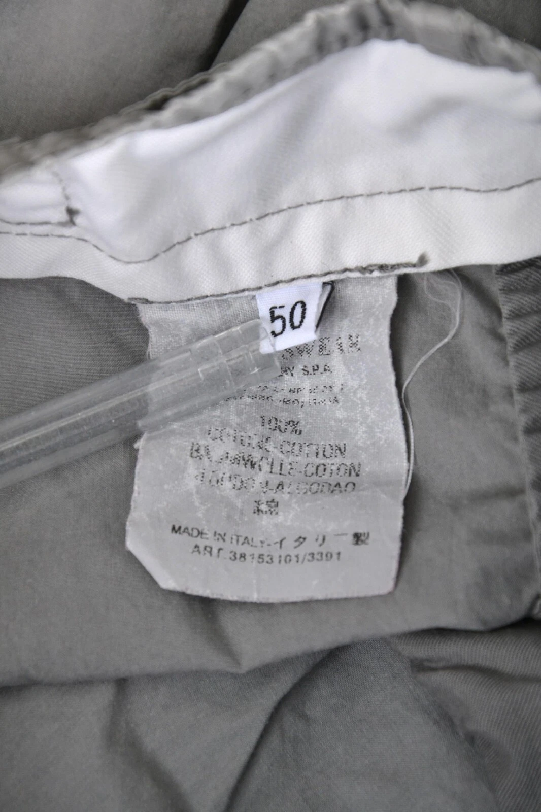 PANTALONE STONE ISLAND GRIGIO TAGLIA 50 UOMO