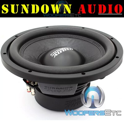 SUNDOWN AUDIO E-12 V.4 D2 12'' 500W RMS DUAL 2-OHM CAR SUBWOOFER BASS SPEAKER NEW