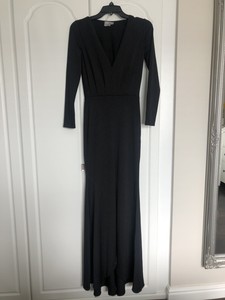 asos tall black dress