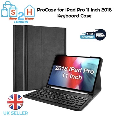 iPad Pro 11 Zoll 2018 Tastatur Hülle Slim Leicht Smart Cover Magnet Kabellos