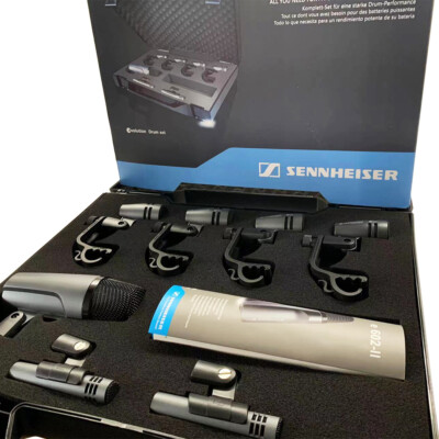 Sennheiser Drum Kit 600 e600 Drum Mic Package with Case e602 e604 e614 Free Ship