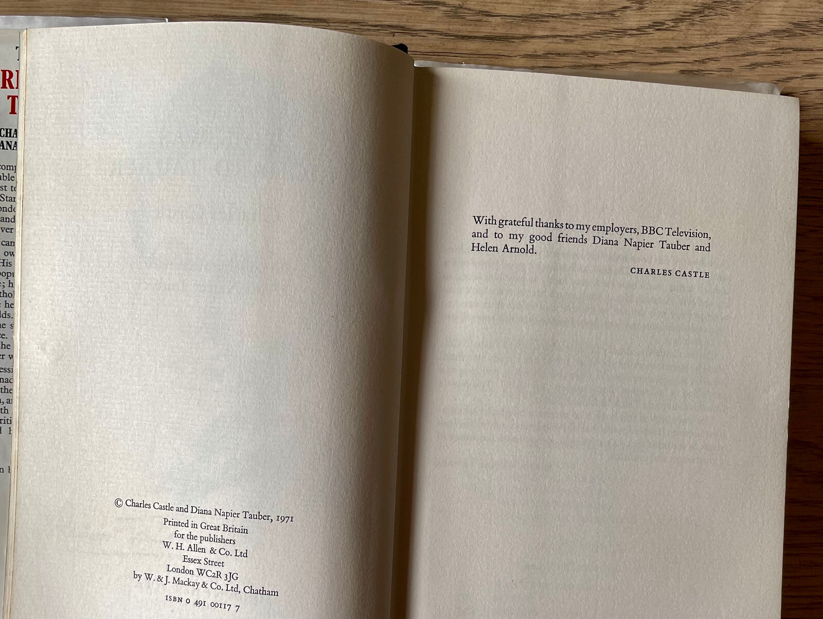 CHARLES CASTLE THIS WAS RICHARD TAUBER HARDBACK BOOK (1971) CLASSICAL MUSIC