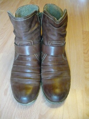 Tamaris Winter Stiefel / Stiefeletten/ Leder Stiefel Gr.40, gefüttert
