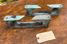 VINTAGE TOE RAIL CHOCK BRONZE W/ NICE PATINA PORT AND STARBOARD