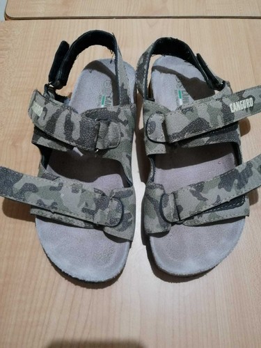 ATHELIERCORTEZ* SCARPE CANGURO SANDALI BAMBINO N°35 MILITARE COME NUOVE |  eBay