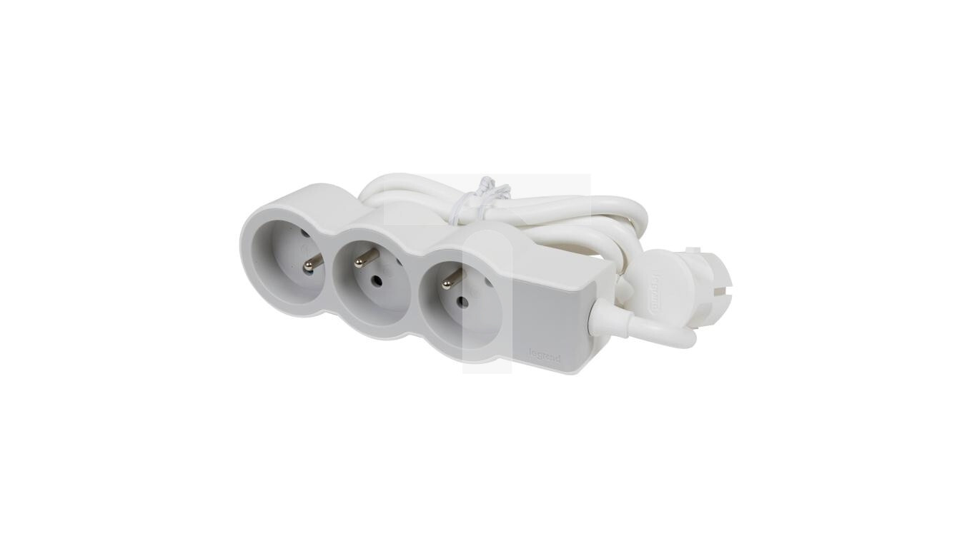HELMO Standard extension cable 3x2P+Z with 3.0m cable 3x1.5 mm2 white/lig /T2UK
