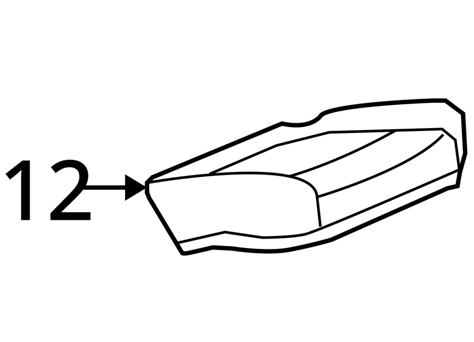 FITS 2007-2009 GMC ACADIA COVER R/SEAT CUSH PAD *EBO 25938538 - NEW OEM - Image 3 of 3