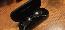 Vintage 90s Polo Ralph Lauren Brown Oval Sun Glasses In Original Case