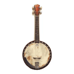 George Formby Banjo Banjolele Musical Instrument Self Adhesive Sticker Decal