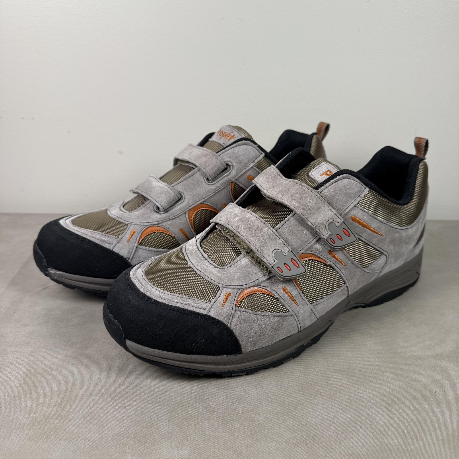 Propet Connelly Strap Shoes Mens Size 15 3E Wide Walking Gun