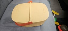 Vintage Fisher-Price Picnic Basket. Adorable toy for imaginative play. 1988.