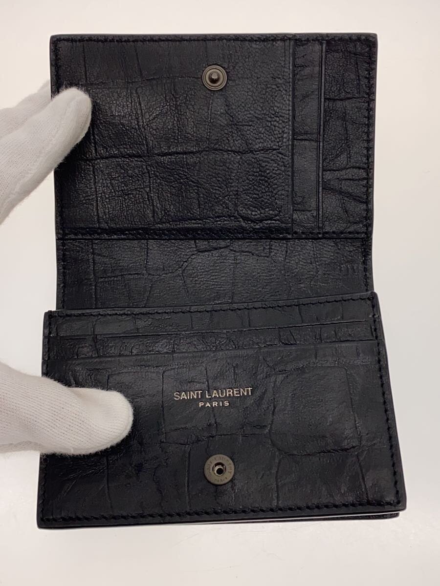 SAINT LAURENT Card Case Leather Black Men's TGN529887 thumbnail 4