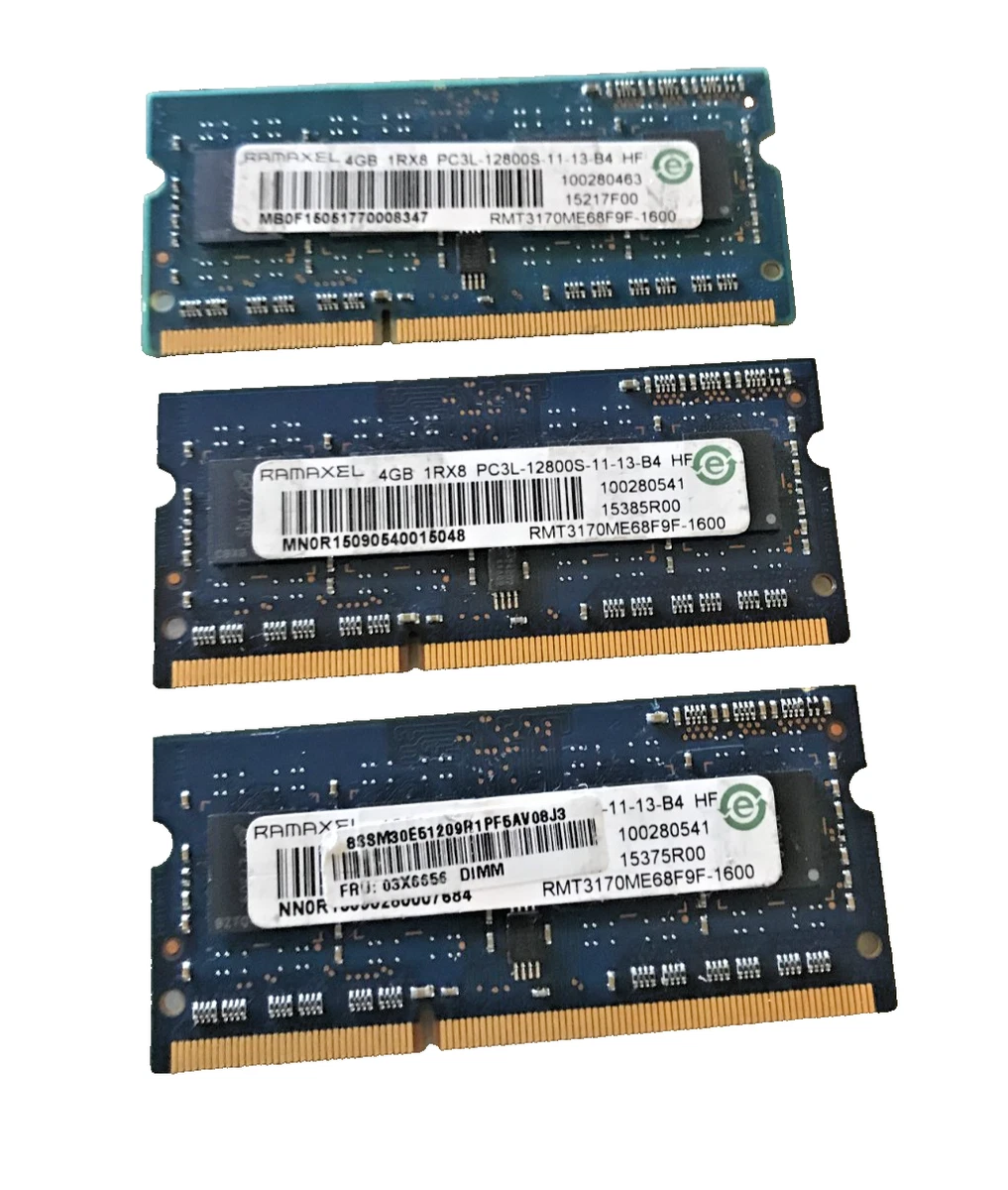Ramaxel DDR3 SDRAM 4 GB Capacity per Module Memory (RAM) for sale