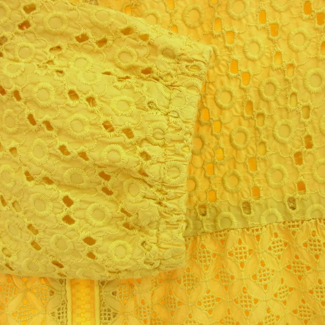 Moncler ETAIN Embroidery Zip-up Hooded Jacket Yellow Used LIFE-0 thumbnail 6