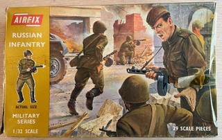 Airfix 1 32 Russian Infantry Brown Box Incomplete set