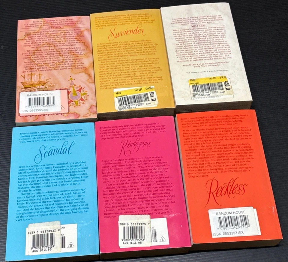 Amanda Quick, Lot 6 x Books, Reckless, Deception, Mischief, Surrender (PB) BD22 - image 4 of 4