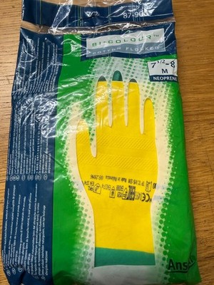 4 Paar Ansell 87-900 chemikalienbeständige Handschuhe Größe 7,5 - 8