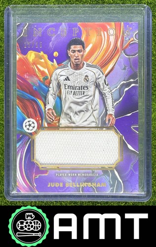 Jude Bellingham 2025-26 Topps Inception UEFA CC 12/25 Jersey Purple Foil