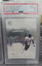 2002 SP Authentic Walter Payton Sweetness Game Worn  /150 PSA 10 Pop 2